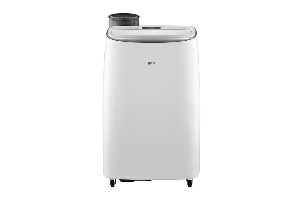 LG LP1419IVSM portable AC, front-facing product shot